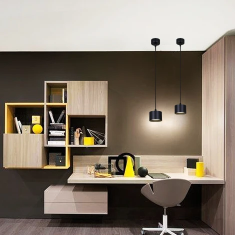 Подвесной светильник Reluce 53006-0.9-001LD GX53 BK (220V, на проводе)