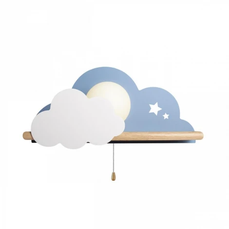 Настенный светильник Loft It Axel 10134 Blue (для детской, 220V, выключатель, шар)