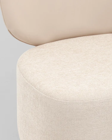 Кресло Спейс спинка экокожа, сиденье шенилл бежевый Stool Group УТ000042298