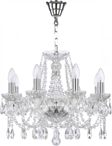 Подвесная люстра Bohemia 107 107/8/165 Ni (220V, подвески, на цепи, подсвечник, свеча)