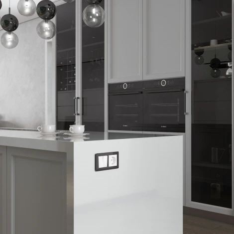 Перекрестный выключатель двухклавишный (белый) Werkel W1123001 (a058432)