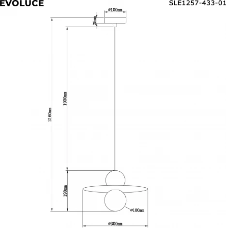 Подвесной светильник Evoluce Rizz SLE1257-433-01 Черный/Черный, Бронзовый G9 1*5W 4000K