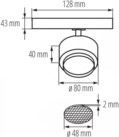 Трековый светильник трехфазный светодиодный Kanlux BTL 35650 (220V)