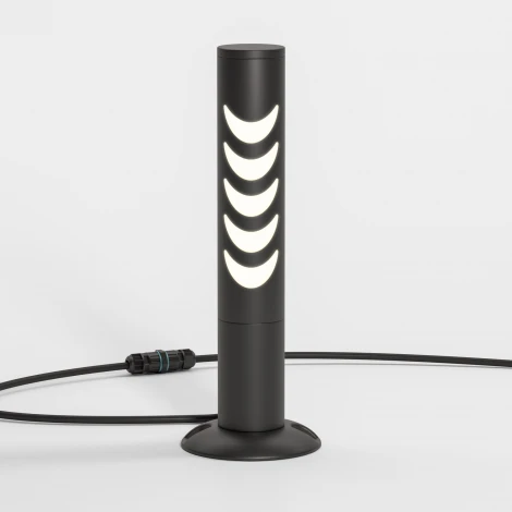 Наземный уличный светильник Elektrostandard Smile 35188/S черный (LED, 220V, круглые, IP65)