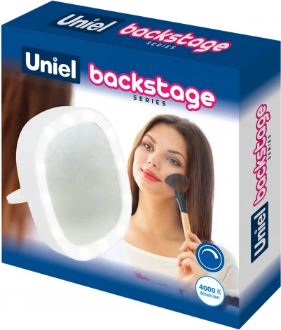 Зеркало с подсветкой Uniel ULK-F71 3AAA WHITE (LED, выключатель)