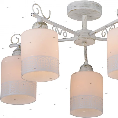 IDLamp Ileria 848/5PF-Whitepatina