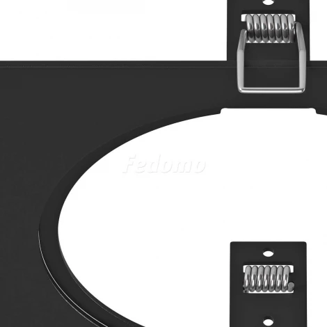 Рамка для одного встраиваемого светильника Lightstar Intero, квадрат, черный