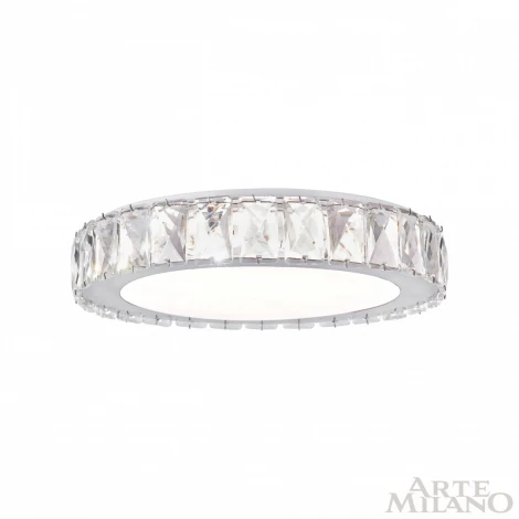Потолочный светильник круглый Arte Milano 310122/D300 NI (регулировка яркости, LED, 220V, пульт управления, круглые)