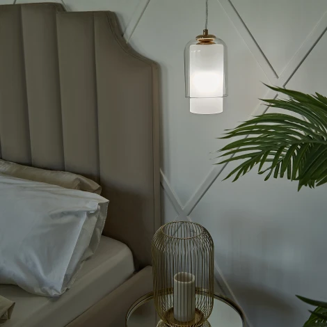 Подвесной светильник 33 ИДЕИ PND105.01.16FG3.001.WH-M16WT (220V, на проводе, круглые)