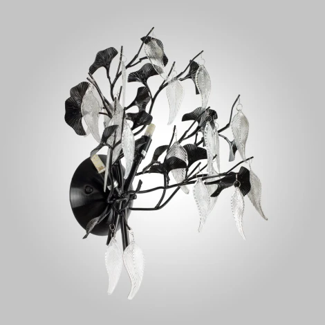 Бра AM Group WOODSTAR WOODSTAR AP3 BK цоколь (подвески, листья)