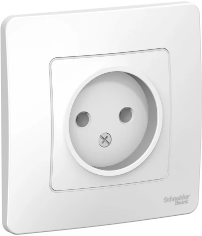 Розетка встраиваемая без заземления (белый) Systeme Electric Blanca BLNRS000011