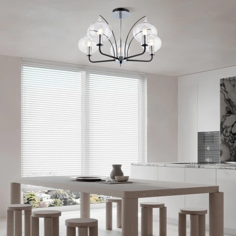 Потолочная люстра на штанге Arte Milano Napoli-321007 321007/5 BK.CR (220V)