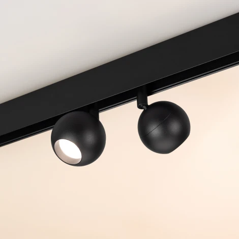 Трековый светильник магнитный светодиодный MAG-ORIENT-ORB-R60-10W Warm3000 (BK, 35 deg, 48V) (Arlight, IP20 Металл) 036808