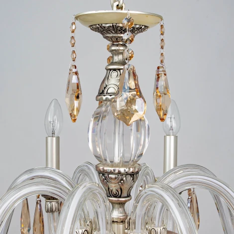 Подвесная люстра Abrasax 3119/8GO (220V, на цепи, свеча)