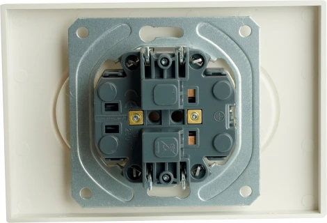 Розетка двойная без заземления со шторками (белый) Stekker Эмили 49877