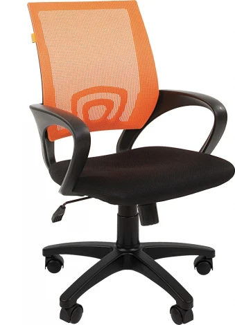 Компьютерное кресло CHAIRMAN 696 black (Пластик,Ткань,Сетка/Оранжевый)