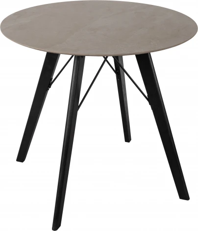 Стол обеденный обеденный JET CERAMIC круглый d-80 (Дерево бук, Венге) CA Wenge Arenaria 80x80