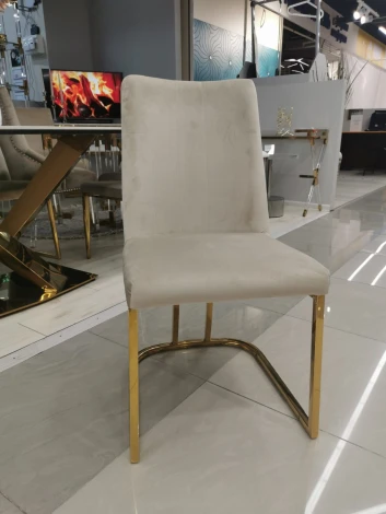 Стул обеденный IST-CASA Пресли DX-2055-1, 46х47х88, бежевый, золото