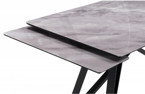 Кухонный стол Notta Вилсон (Металл,Стекло/Черный) арт.612174