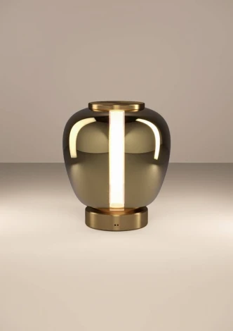 Настольная лампа светодиодная Eglo Fruitera 390467 с регулировкой цветовой температуры 1X5W 2200-6500K, 1000lm, сталь, состаренный медный, золото