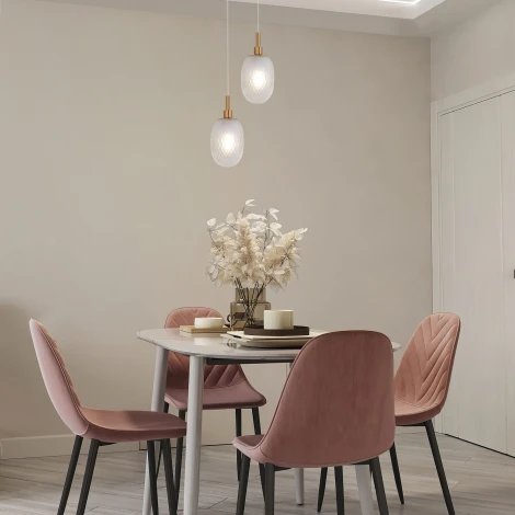 Подвесной светильник Eurosvet Pineapple 50266/1 прозрачный (220V, на проводе)