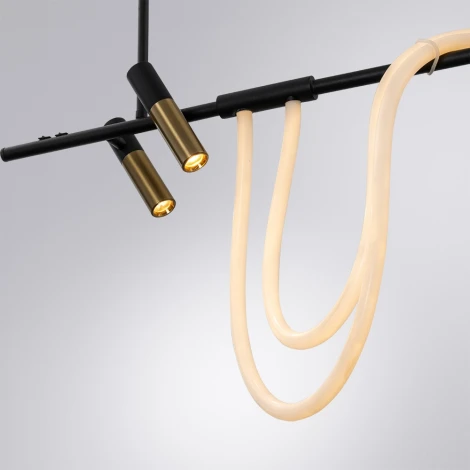 Подвесной светильник с гибким неоном Arte Lamp Klimt A2850SP-45BK (LED, 220V, на тросе)