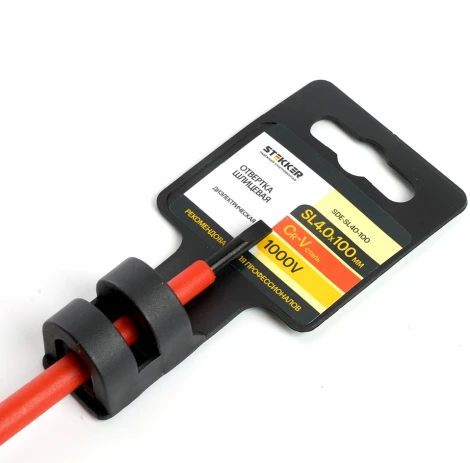 Отвертка шлицевая диэлектрическая Stekker 39767