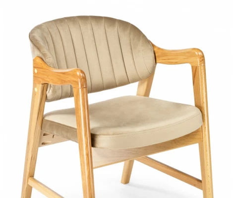 Обеденный стул Woodville Никсон Максимал (Дерево, Ткань) арт.619254