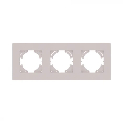 Рамка 3-постовая кашемир матовый Kollinger Aspekt AT3CM