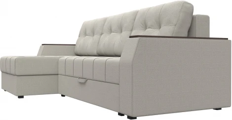 Диван угловой Эмир БС левый угол (Бежевый/Рогожка) Лига Диванов арт.123009L