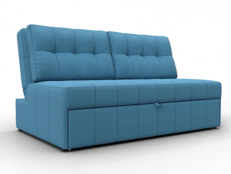 Диван прямой Лига-107 (140) (ЛДСП,Брус,Фанера,Рогожка/Голубой) Лига Диванов 134904