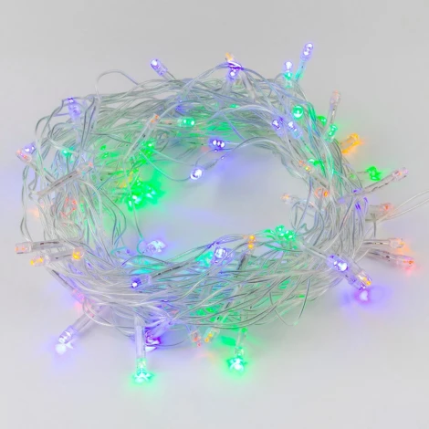 Гирлянда светодиодная, 25м, соединяемая, 225 светодиодов, разноцветный свет Uniel ULD-S2500-225/STK MULTI IP20