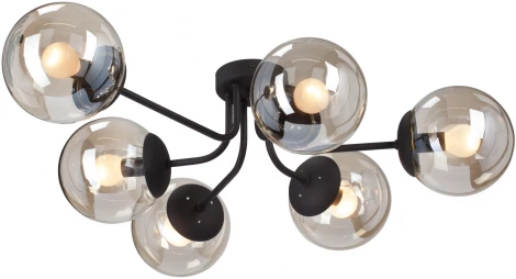 Потолочная люстра на штанге V4997-1/6PL Vitaluce (220V, шар)