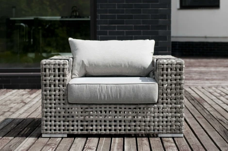 "Тито" кресло из искусственного ротанга, цвет серый 4SIS арт.УТ-00003550