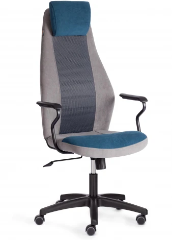 Кресло AVIATOR Tetchair (Флок,Ткань /Синий,Серый) арт. 21645