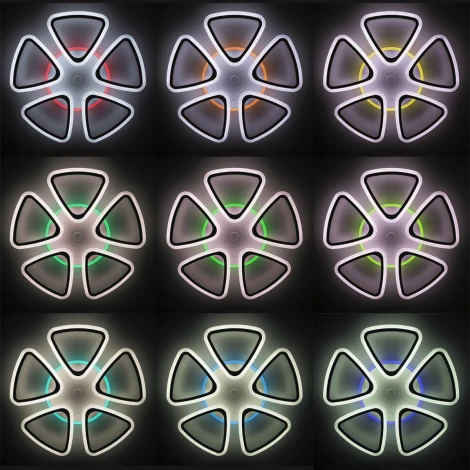 Потолочная люстра RGB Citilux Мальта Смарт CL234A250E (LED, 220V, умный дом - Алиса, цветы)