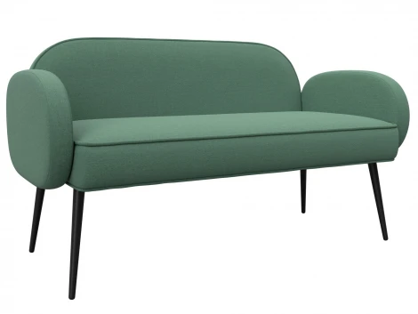 Диван прямой Лига-086 (Фанера/Металл/Рогожка/Зеленый) Лига Диванов 131084