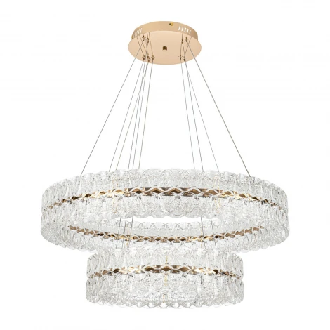 Подвесная люстра светодиодная с пультом с регулировкой цветовой температуры Modelux ML.8185.800.500 GD