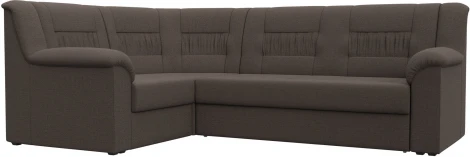 Диван угловой Карелия левый угол (Коричневый/Рогожка) Лига Диванов арт.122830L