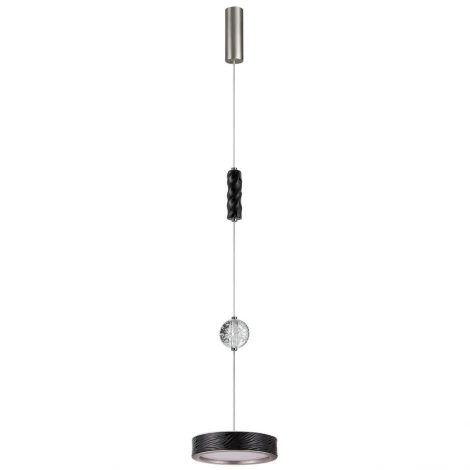 Подвесной светильник Odeon Light Riviera 5451/32LB черный/никель/металл/керамика/хрусталь/акрил LED x 32W 2000К/3000K/4000K/переключ