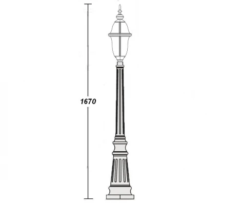 Наземный фонарь Oasis Light Florida 89411