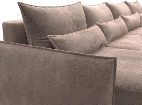 Диван П-образный Лига-051 НПБ Лонг Лига Диванов (Велюр) арт.128691