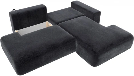 Диван угловой Лига-036 НПБ Модерн правый угол Лига Диванов (Велюр) арт.127783