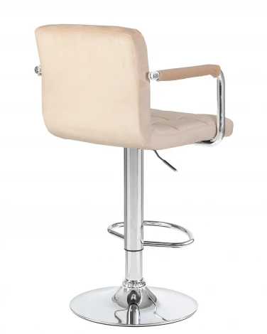 Стул барный KRUGER ARM (бежевый велюр (MJ9-10))