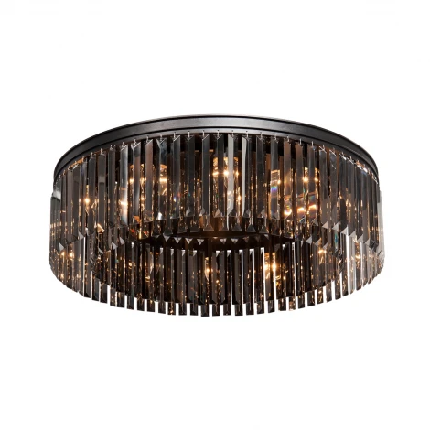 Потолочная люстра Vitaluce V5182-1/12PL (220V, хрусталь, круглые)