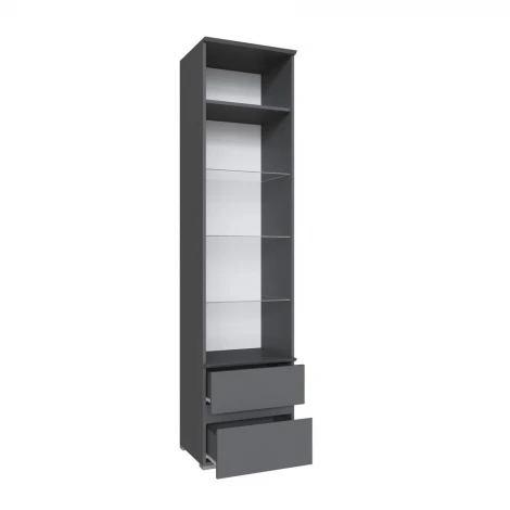 Пенал ТЭКС с витриной Плейона, Графит серый