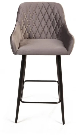 Стул полубарный Robert, бархат светло-серый 26 Top Concept ROBERT 76777