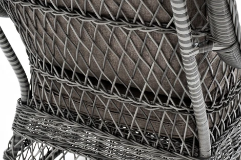 "Гранд Латте" кресло из искусственного ротанга, цвет графит 4SIS арт.УТ-00003064