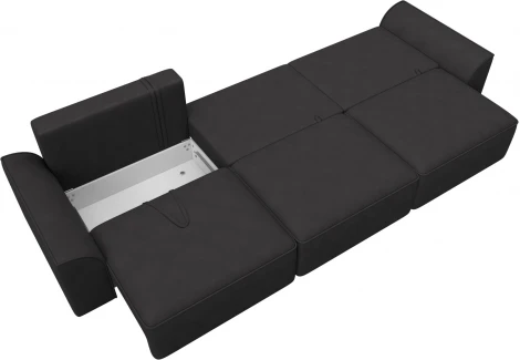 Диван прямой Лига-048 НПБ Лонг Лига Диванов (Замша) арт.128261