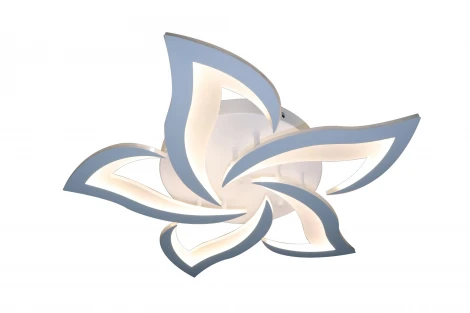 Потолочная люстра Natali Kovaltseva LED INNOVATION STYLE 83002 (регулировка яркости, 220V, пульт управления, умный дом - LampSmart, цветы)